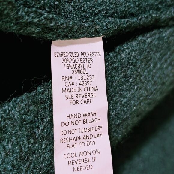 Pink Martini Scarlett Cardi Open Front Duster Cardigan - Dark Green - XXS - NWT - Picture 11 of 11